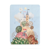 front view of personalized iPad case with pencil holder and Fairy Tale design