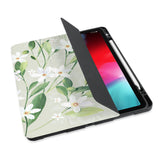 personalized iPad case with pencil holder and Marble design - swap