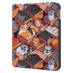 swap front and back view of personalized KOBO case and Sushi Cats design - swap