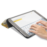 Personalized Samsung Galaxy Tab Case with France Famous Attractions design in keyboard typing mode