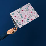 personalized microsoft laptop case features a lightweight two-piece design and Flat Flower 2 print