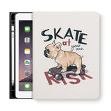 frontview of personalized iPad folio case with 04 design