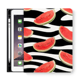 frontview of personalized iPad folio case with 6 design