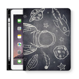 frontview of personalized iPad folio case with 1 design