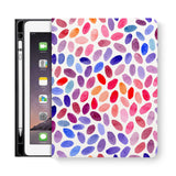 frontview of personalized iPad folio case with 3 design