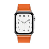 Single Tour Genuine Leather Band for Apple Watch - Orange